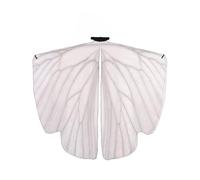 YiZYiF Professional Butterfly Dance Cape Flowing Sheer Wing Cloak with Elastic Arm Straps for Belly Dancers Performers Gray One Size