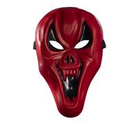 YiZYiF Professional Grade Ghost Horror Mask with Elastic Band Premium Latex Spirit Face Cover for Halloween Scare Actors Red One Size