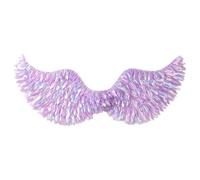 YiZYiF Professional Light Up Feather Angel Wings Adjustable Elastic Straps for Theater Performances Wedding Photos Type B 75x26 One Size