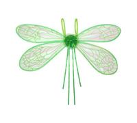 YiZYiF Programmable LED Dragonfly Wing Harness Remote Controlled Light Show Wings with Multiple Lighting Modes Green One Size