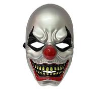 YiZYiF Scream Horror Mask Plastic 3D Printed Face Cover Evil Joker with Blood for Halloween Costume Haunted House Cosplay 1Pc One Size