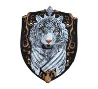 YiZYiF Theater-Grade Kids Shield Durable Plastic with Metallic Stage Performance Prop for Halloween Xmas Viking Cosplay Type 2 One Size