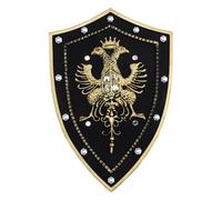 YiZYiF Theater-Grade Kids Shield Durable Plastic with Metallic Stage Performance Prop for Halloween Xmas Viking Cosplay Type 12 One Size