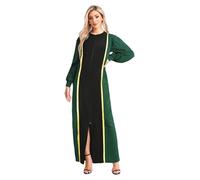 YiZYiF Unisex Women Men Clergy Cassock Robe Contrast Color Long Sleeve Church Choir Robe Clergy Maxi Robe Green XXL