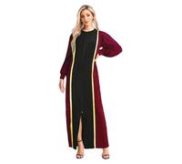 YiZYiF Unisex Women Men Clergy Cassock Robe Contrast Color Long Sleeve Church Choir Robe Clergy Maxi Robe Burgundy XXL
