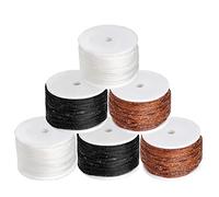 Yizzvb 6 Pack Waxed Thread Leather Sewing Awl Replacement Spools of Thread, Repair Stitch Thread, Leather, Canvas Sewing Awl Thread Refill, Replacement Threads, for Awl for All Stitching Tool