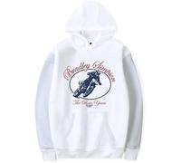YIZZZFA Bradley Simpson The Panic Years 2025 Pullover, Casual Round Neck Sweatshirt Street Fashion Hoodie,White,M