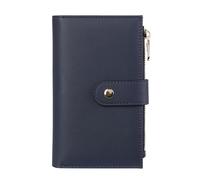 YJ-NEFELI Women Wallets Purse RFID Credit Card Wallet Leather Trifold Credit Card Holder for Women Ladies Coin Purse Medium Size with Pen Holder