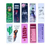 YJ PREMIUMS 10PC Funny Bookmarks, Fun Bookmark Book Marks for Reading Jesus is That smutt smut Off I’m Reading Can’t Touch This for Adult Women Book Lovers Gift Present Mother Grandma Friend Gifts