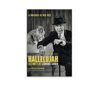YJAccessory Hallelujah Leonard Cohen, A Journey, A Song Poster Wall Art Canvas Aesthetic Cover Poster Modern Art Painting for Living Room 12x18inch(30x45cm) Unframe-style-7