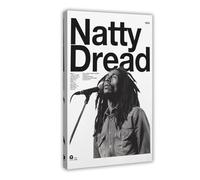 YJACED Bob Marley Natty Dread Inspired Digital Poster Canvas Poster Wall Art Decor Print Picture Paintings for Living Room Bedroom Decoration 24x36inch(60x90cm)