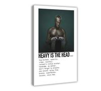 YJACED Exclusive Art Rapper STORMZY Music Cover Heavy Is The Head Poster 4 Canvas Poster Bedroom Decor Landscape Office Room Decor Gift 08x12inch(20x30cm)