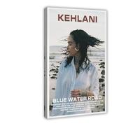 YJACED Exclusive Art Singer Kehlani Music Cover Blue Water Road Poster 3 Canvas Poster Bedroom Decor Landscape Office Room Decor Gift 24x36inch(60x90cm)