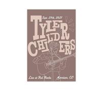 YJACED Exclusive Art Singer Tyler Childers 2021 Tour Poster Canvas Poster Bedroom Decor Landscape Office Room Decor Gift 12x18inch(30x45cm)
