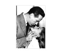 YJACED Film Actor-Lauren Bacall And Humphrey Bogart Vintage Photograph Canvas Poster Bedroom Decor Landscape Office Room Decor Gift 08x12inch(20x30cm)