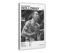 YJACED Max Holloway Poster Digital UFC Canvas Poster Wall Art Decor Print Picture Paintings for Living Room Bedroom Decoration 08x12inch(20x30cm)