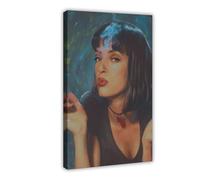 YJACED Mia Wallace L Pulp Fiction Canvas Poster Wall Art Decor Print Picture Paintings for Living Room Bedroom Decoration 20x30inch(50x75cm)