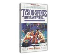 YJACED Mike Tyson Vs. Michael Spinks Poster Canvas Poster Wall Art Decor Print Picture Paintings for Living Room Bedroom Decoration 12x18inch(30x45cm)