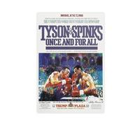 YJACED Mike Tyson Vs. Michael Spinks Poster Canvas Poster Wall Art Decor Print Picture Paintings for Living Room Bedroom Decoration 20x30inch(50x75cm)