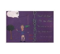 YJACED Original Vintage Mini Poster Magazine Clipping - Dinosaur Jr - Hand It Over Canvas Poster Bedroom Decor Landscape Office Room Decor Gift 08x12inch(20x30cm)