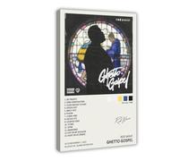 YJACED Rod Wave Ghetto Gospel Album Art Poster Canvas Poster Wall Art Decor Print Picture Paintings for Living Room Bedroom Decoration 08x12inch(20x30cm)