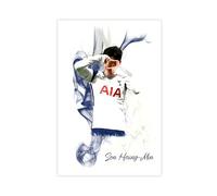 YJACED Son Heung-min - Soccer Player Poster Canvas Poster Wall Art Decor Print Picture Paintings for Living Room Bedroom Decoration 20x30inch(50x75cm)
