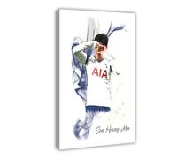 YJACED Son Heung-min - Soccer Player Poster Canvas Poster Wall Art Decor Print Picture Paintings for Living Room Bedroom Decoration 08x12inch(20x30cm)
