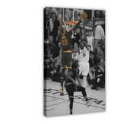 YJACED The Legend Block Lebron James Poster Canvas Poster Wall Art Decor Print Picture Paintings for Living Room Bedroom Decoration 08x12inch(20x30cm)