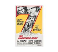 YJACED The Magnificent Seven 1960 Canvas Poster Wall Art Decor Print Picture Paintings for Living Room Bedroom Decoration 16x24inch(40x60cm)