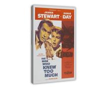 YJACED The Man Who Knew Too Much Canvas Poster Bedroom Decor Landscape Office Room Decor Gift 20x30inch(50x75cm)