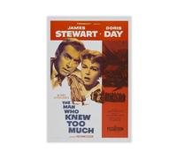 YJACED The Man Who Knew Too Much Canvas Poster Wall Art Decor Print Picture Paintings for Living Room Bedroom Decoration 12x18inch(30x45cm)