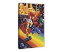 YJACED The Mighty Thor Asgard Masterpiece Card Poster Canvas Poster Wall Art Decor Print Picture Paintings for Living Room Bedroom Decoration 20x30inch(50x75cm)
