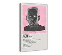 YJACED Tyler Poster Igor Album Cover Art Canvas Poster Wall Art Decor Print Picture Paintings for Living Room Bedroom Decoration 20x30inch(50x75cm)