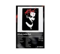 YJACED Whole Lotta Red - Music Album Poster Canvas Poster Bedroom Decor Landscape Office Room Decor Gift 24x36inch(60x90cm)