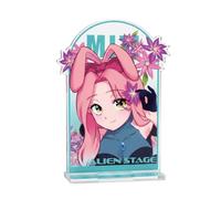 YJacuing Alien Stage Rabbit Series Acrylic Stand - 4.3 x 2 Inch Anime Desk Decor, Officially Licensed ALNST Tabletop Artwork (Mizi)