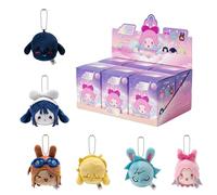 YJacuing Alien Stage Rabbit Series Blind Box Bun Head Plush Keychain, Anime ALNST Officially Licensed Mystery Bag Charm (Whole Set, Contains All of 6 Characters)