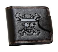 YJacuing OP Wallet - Skull Pirates Jolly Roger Anime Stylish Bifold Wallet for Men (Faux Leather)
