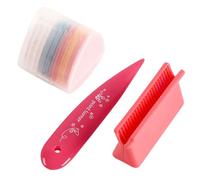 Yjcnelcr 10Pcs Colored Tailor's Chalk Set with Sharpening Tool and Bone Folder Sewing Creasing Tool for Fabric