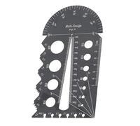 Yjcnelcr 1Pack Metric and British Thread Screw Gauge Clear Scale Thread Gauge for Accurate Measurement in Stainless