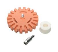 Yjcnelcr 4" Pneumatic Adhesive Removal Wheel Polishing Tool Decal Removers Eraser Disc Power Drill Attachments