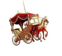 Yjcnelcr Acrylic Christmas Horse Carriage Ornaments Sleigh Decorations Tree Hanging For & Holiday Homes Winter Decors Timeless Christmas Hanging Decors