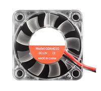 Yjcnelcr Cooling Fan Clear Hydraulic Fan 2510 3010 4010 12V/24V XH2.54-2P with LED Light Quiet Exhaust Fan Printer