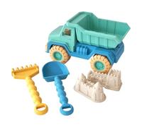 Yjcnelcr Digging Play Set with Dump Truck Shovel Mold, Green | Beach Sandbox Toys for Pretend Carrying Games and Backyard Outings