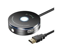 Yjcnelcr External PC Power Button Desktop Computer Case Reset Switches Button with USB 2.0 Port for Office Internet