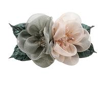 Yjcnelcr Hair Clips for Women Hair Barrettes Bridal Flower Hair Clip Women Aesthetic Big Buns Hair Brooches Ponytail Holder Hair Pins Hair Clamps Hair Accessories for Women Ladies and Girls