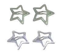 Yjcnelcr Hair Clips for Women Hair Barrettes Y2K-Style Star Mini Silver Hairpin Cute Snap Hair Clip Hairpin Y2K-Style Ornaments for Women Girls Lolita Hair Accessories for Women Ladies and Girls