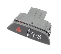 Yjcnelcr Hazard Warning Light Button Replacement Switches | Dashboard Flasher Control Part, Black Housing, Red Triangle Symbols, Reference BM5T13A350AA