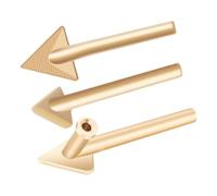 Yjcnelcr High Conductivity Triangular Copper Tip Soldering Iron for Car Bumper Scratch Repair and Leather