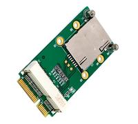 Yjcnelcr PCIE Adapter with Card Slot for 3G WWAN LTE Card with Elastic Card Holder Replacement