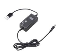 Yjcnelcr USB to 5.5x2.1mm Speed Controller with Temperature Display Screen 50 Adjustable Speed for Cooling Fan Motor